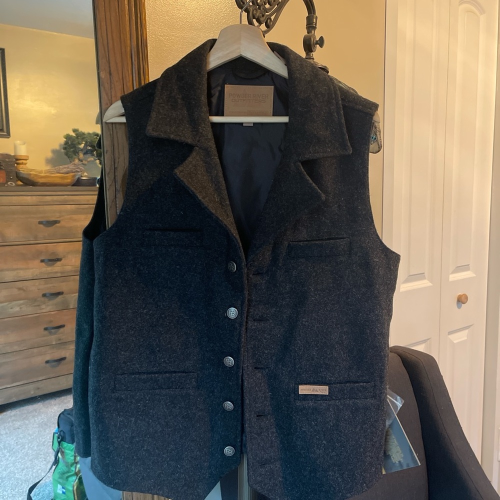 Pendleton Dark Gray Wool Vest